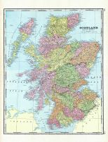 Scotland, World Maps 1906 from Wellington County Canada Atlas